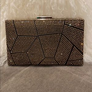 Black and Gold Sequin Clutch